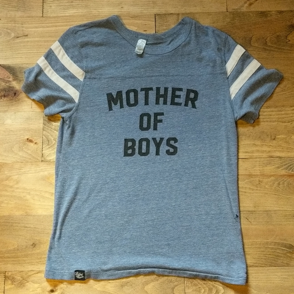 Mother of Boys Short Sleeve Tee - Blue